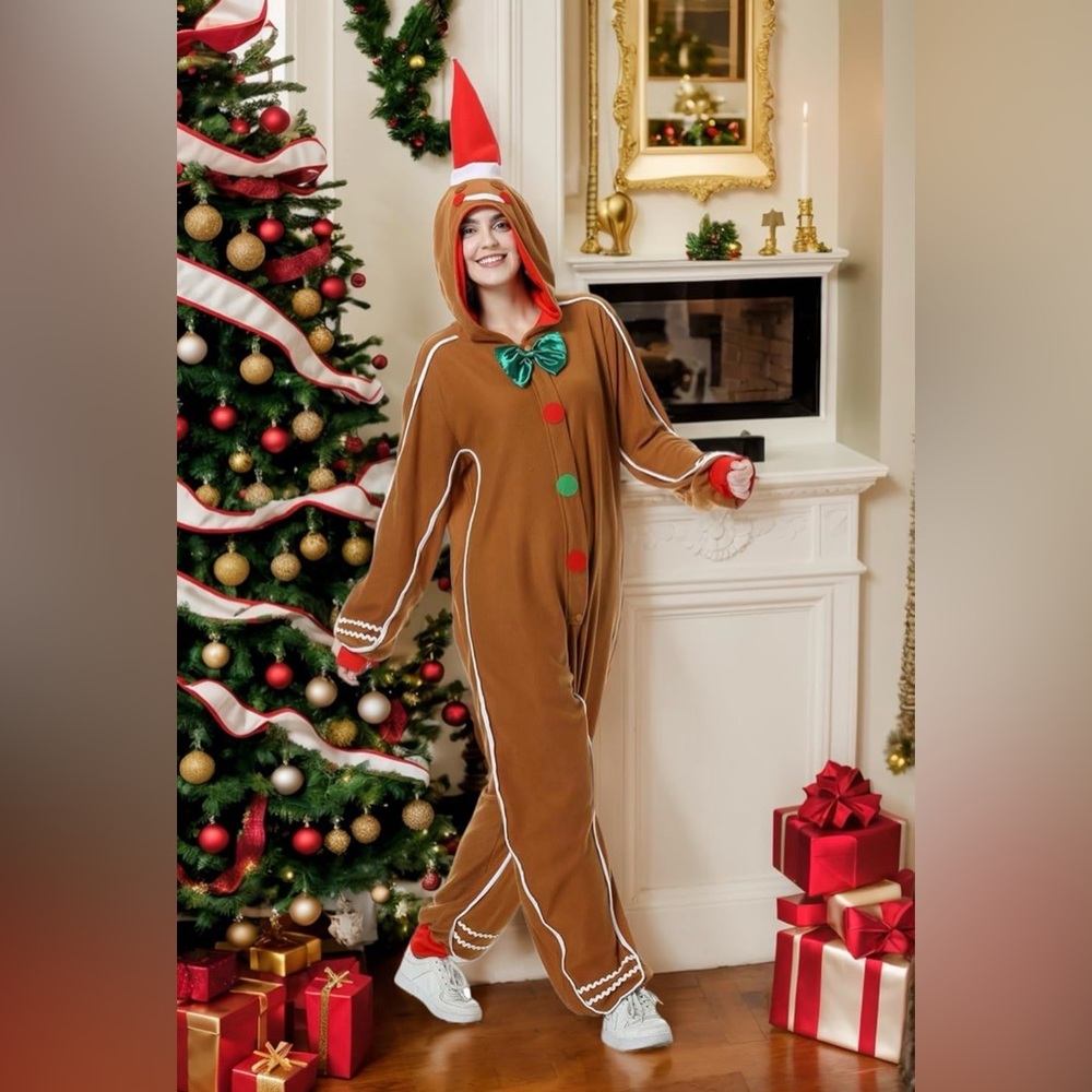 Gingerbread Man Unisex Onesie - Picture 1 of 4